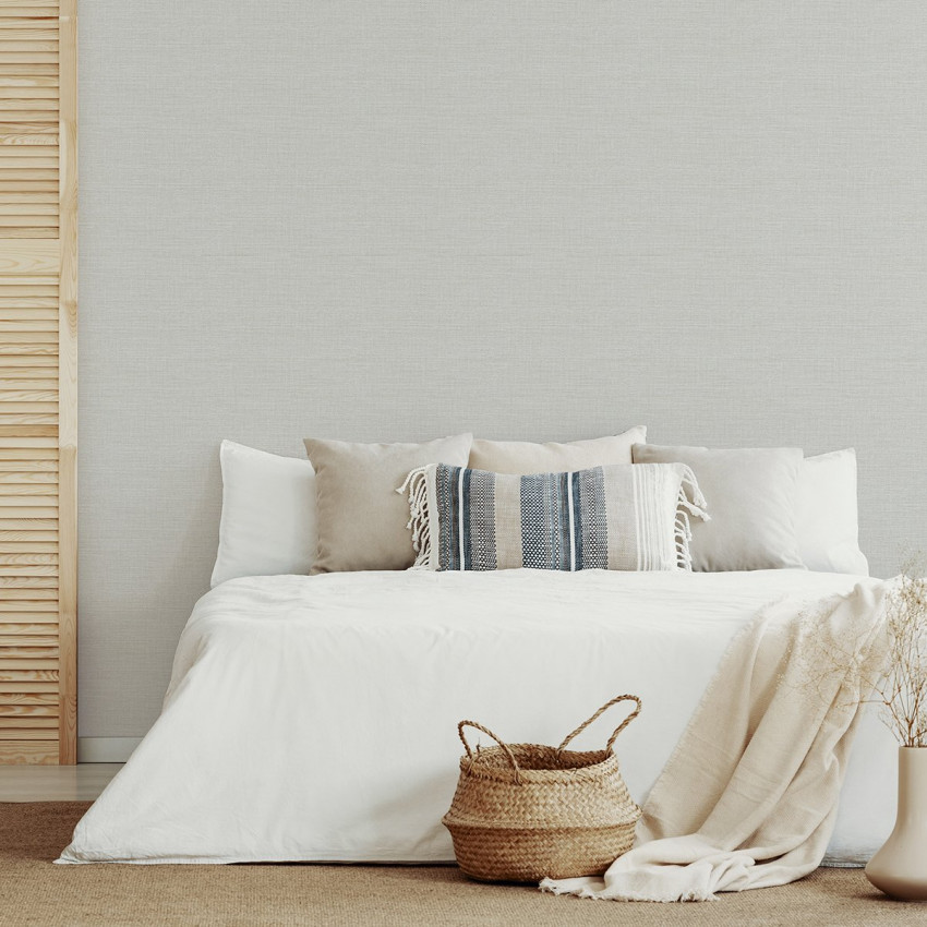 Grey texture- Give a vibrant touch to your bedroom with the wallpaper ideas