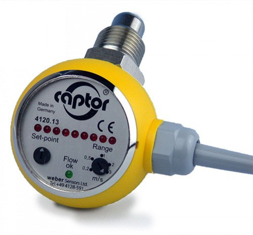 Use the Weber flow captor from Gordy’s Sensors as sprinklers and water pumps