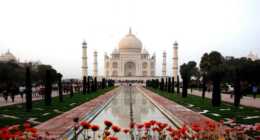 Visit the Taj Mahal India with the Ganges river