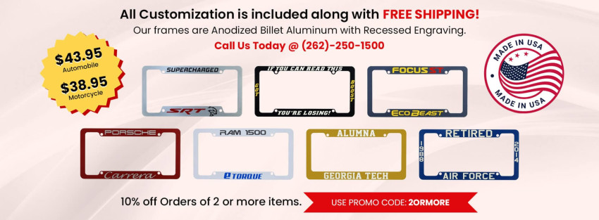Riding in Style: The Ultimate Guide to Custom License Plate Frames for Motorcycles