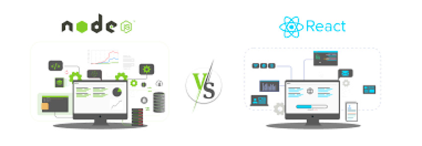 Understanding the Dynamics: React.js vs Node.js