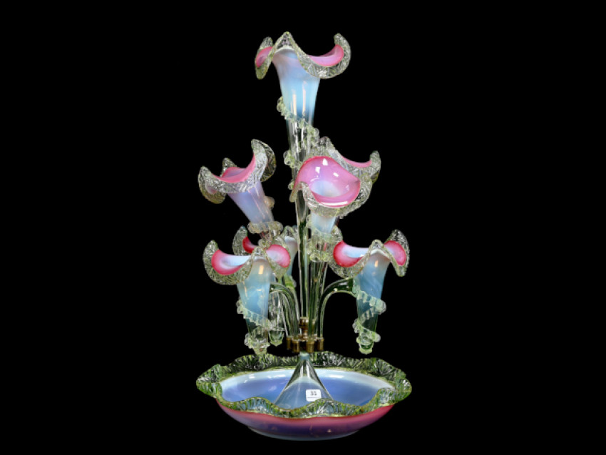 Woody Auction's Art Glass, Lamps & Much More Auction, Sep 21, Features Vases by Galle, Daum Nancy