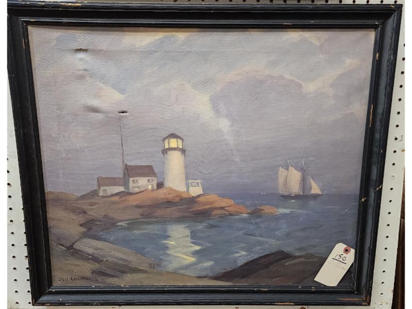 Paintings by Gruppe, Carlson, Plus Mid-Century Furniture, are in George Cole's March 8th Auction
