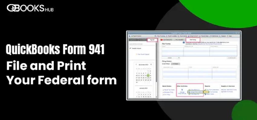 Pay and File Payroll Your QuickBooks Form 941 Electronically