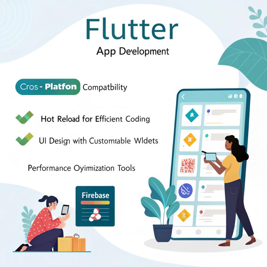 What are the services included as a part of Flutter app development?