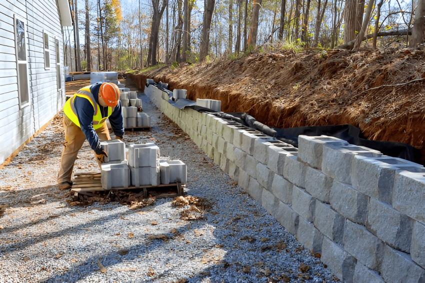 How Vip Green Build a Retaining Wall That Doubles as a Garden Bed?
