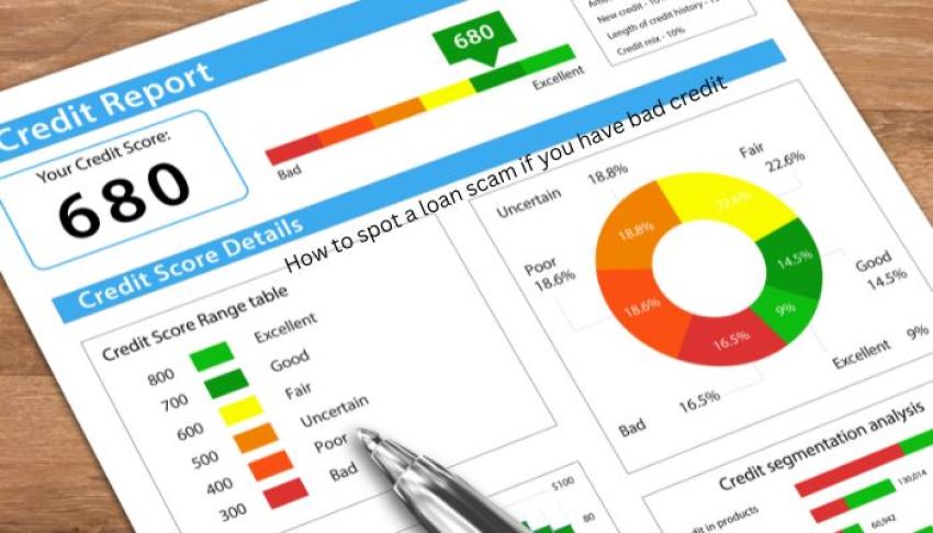 How to spot a loan scam if you have bad credit?
