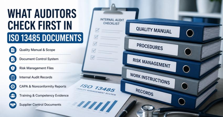 What Auditors Check First in ISO 13485 Documents