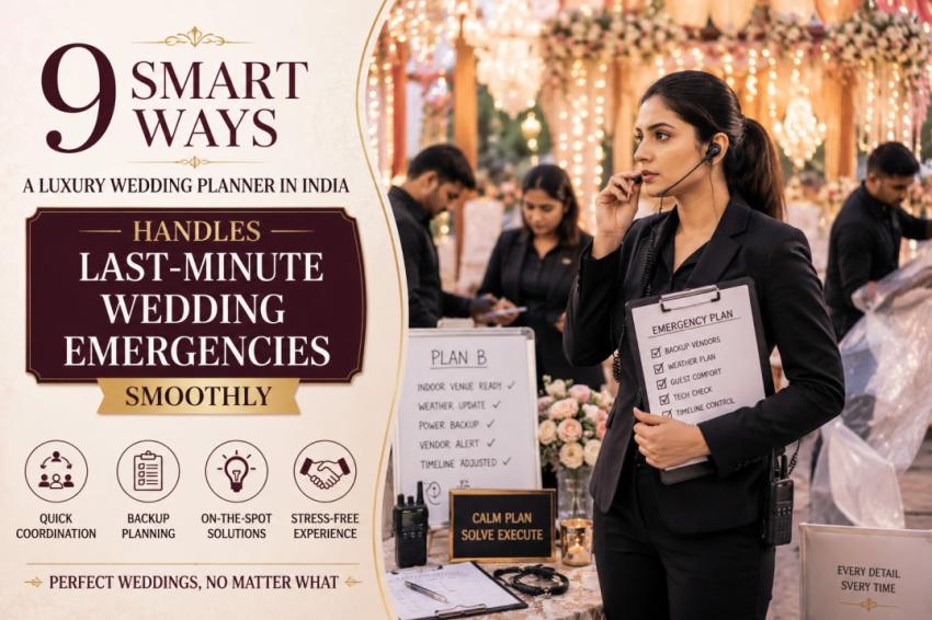 9 Smart Ways a Luxury Wedding Planner in India Handles Last-Minute Wedding Emergencies Smoothly!