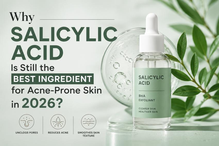 Why Salicylic Acid Is Still the Best Ingredient for Acne-Prone Skin in 2026.?