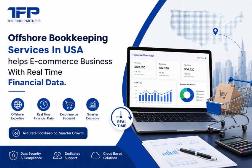 Offshore Bookkeeping Services In USA helps E-commerce Business With Real Time Financial Data