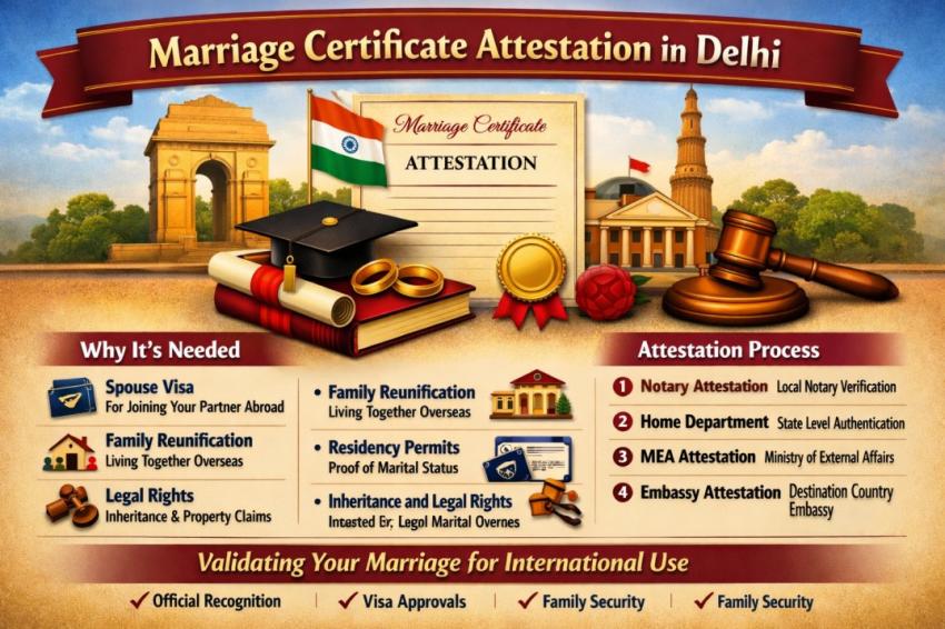 Marriage Certificate Attestation In Delhi