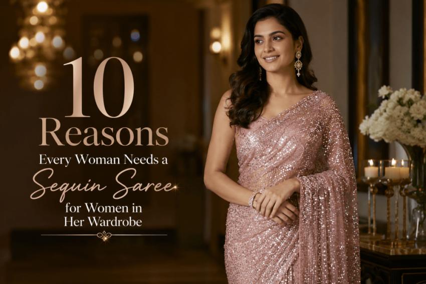 10 Reasons Every Woman Needs a Sequin Saree for Women in Her Wardrobe