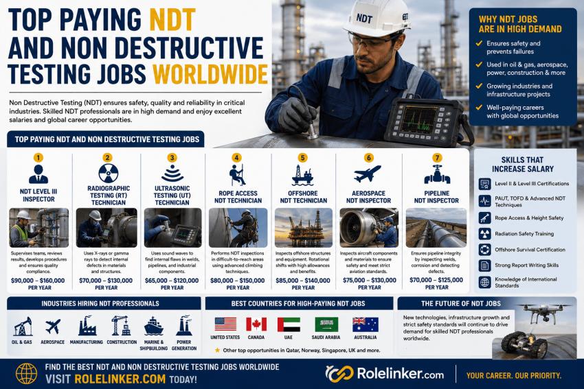 Top Paying NDT and Non Destructive Testing Jobs Worldwide