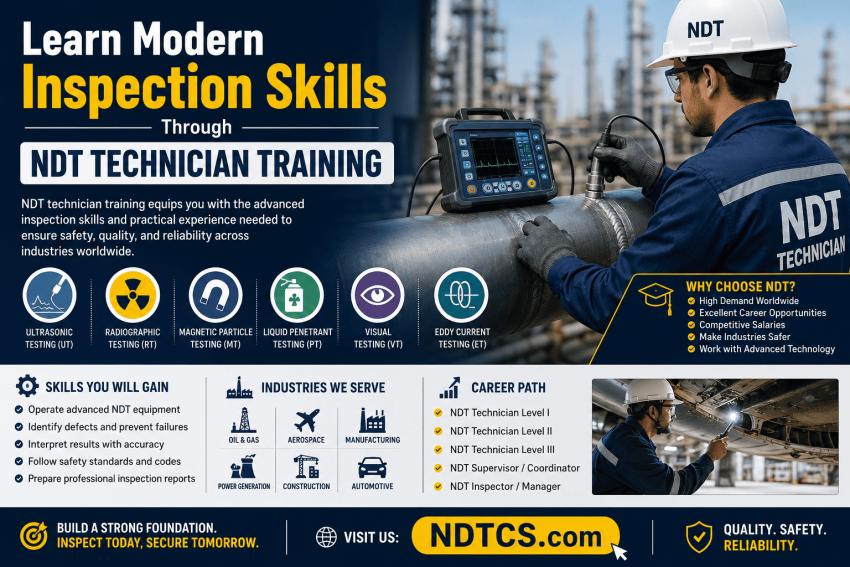 Learn Modern Inspection Skills Through NDT Technician Training