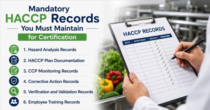 Mandatory HACCP Records You Must Maintain for Certification
