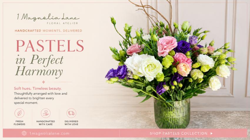 Pastels in Bloom: Elegant Floral Arrangements for Every Special Moment