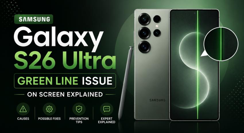 Samsung Galaxy S26 Ultra Green Line Issue on Screen Explained
