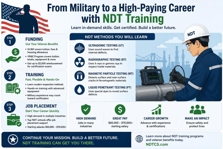 The Veteran’s Roadmap to NDT: Funding, Training, and Immediate Job Placement