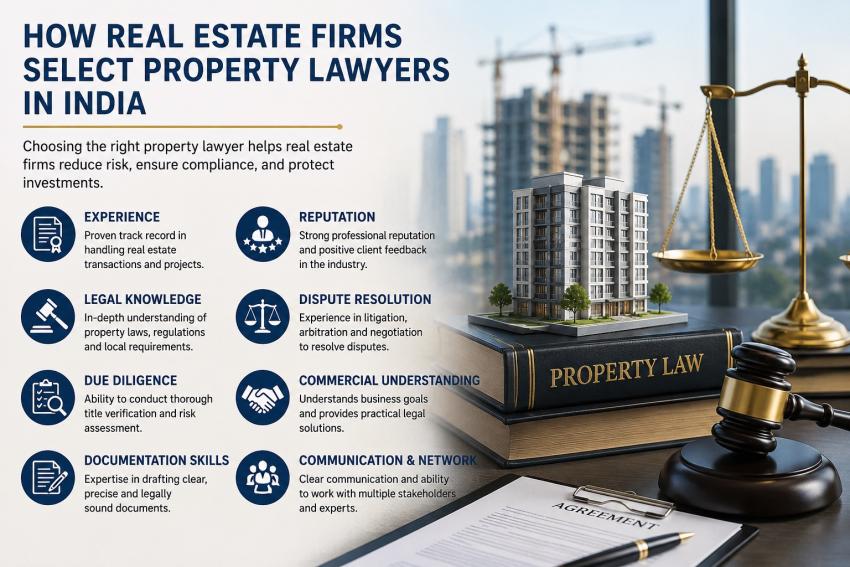 How Real Estate Firms Select Property Lawyers in India