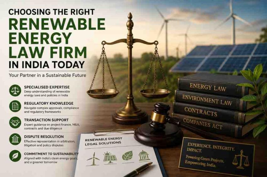 Choosing the Right Renewable Energy Law Firm in India Today