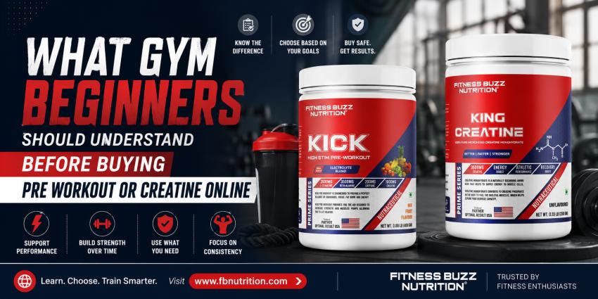 What Gym Beginners Should Understand Before Buying Pre Workout Or Creatine Online