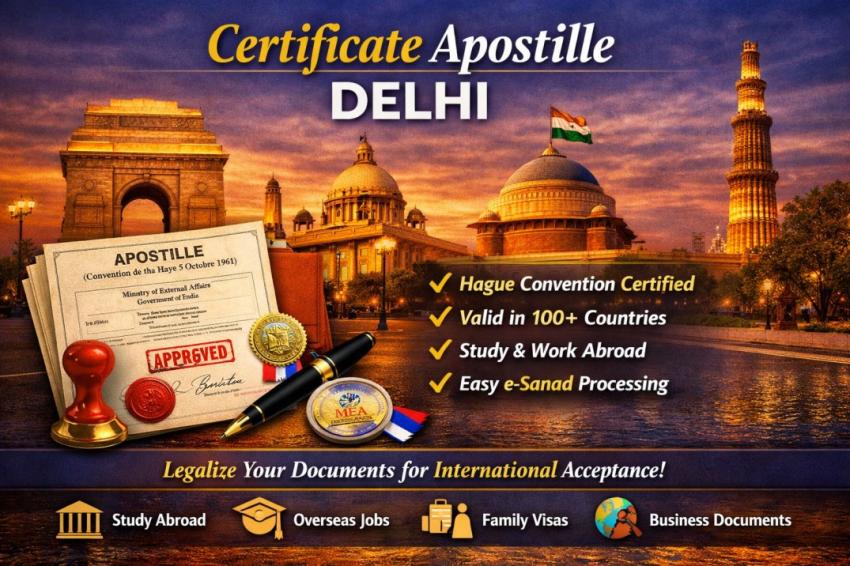 Certificate Apostille in Delhi