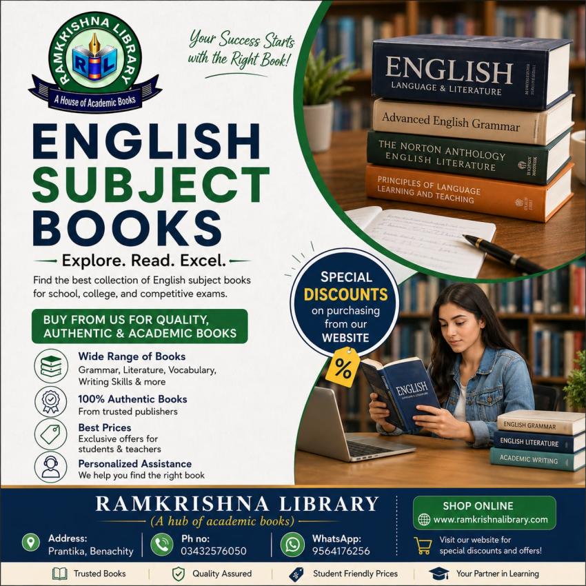 Ramkrishna Library: Your Trusted Source for Academic and Story Books in Durgapur