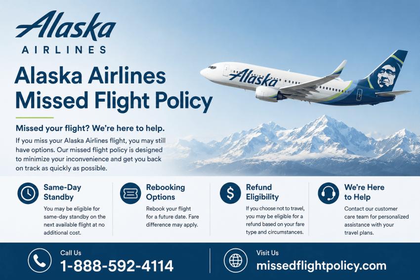 Alaska Airlines Missed Flight Policy: Rebooking, Fees & No-Show Rules