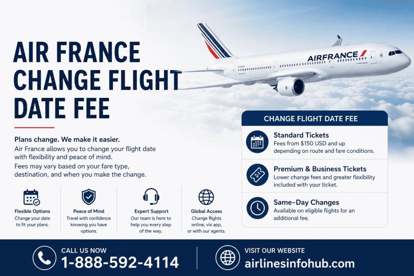Air France Change Flight Date Fee 2026: Charges, Rules & Rebooking Guide