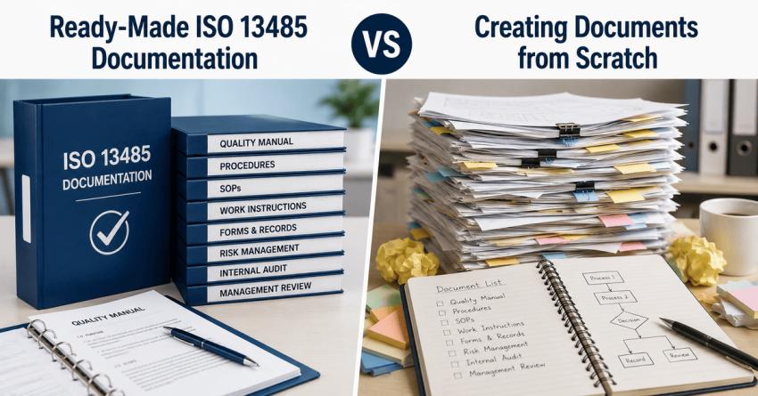 Ready-Made ISO 13485 Documentation vs Creating Documents from Scratch