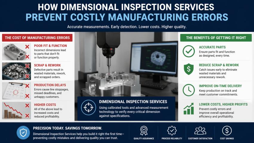 How Dimensional Inspection Services Prevent Costly Manufacturing Errors