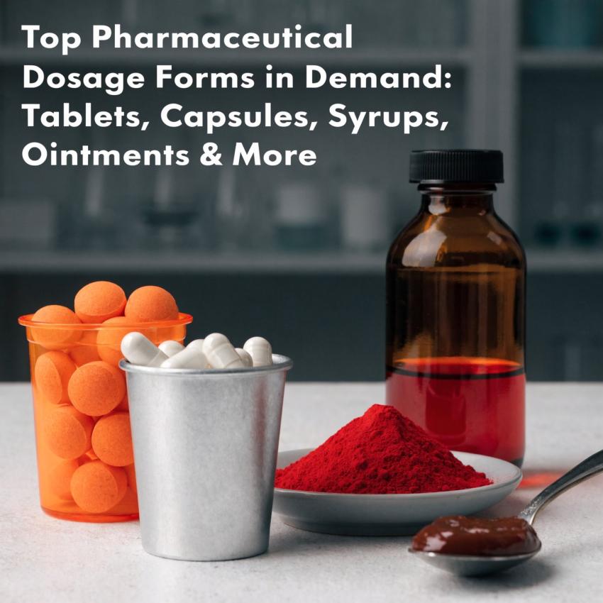 Top Pharmaceutical Dosage Forms in Demand: Tablets, Capsules, Syrups, Ointments & More