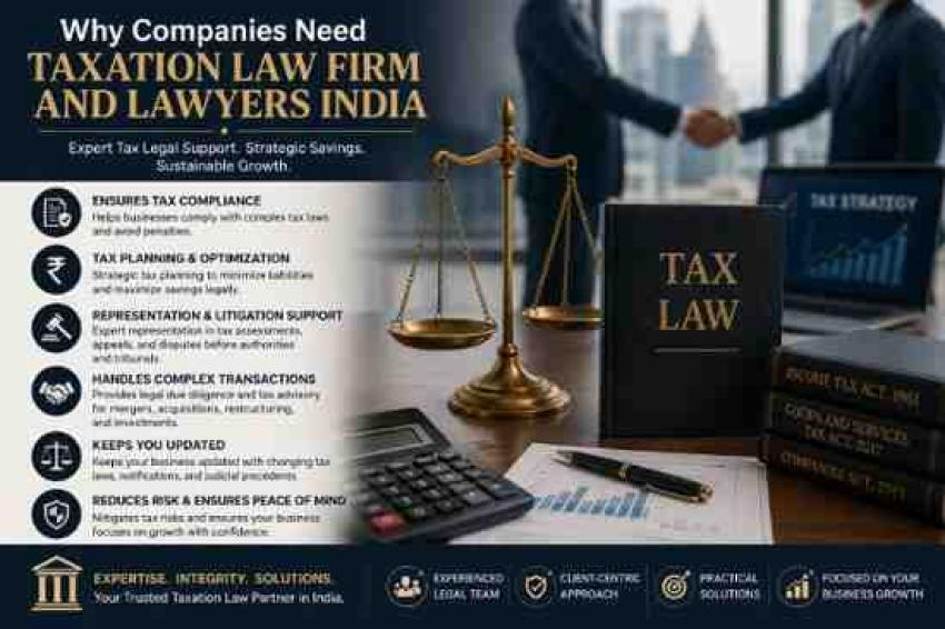 Why Companies Need Taxation Law Firm and Lawyers India