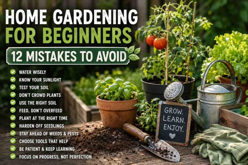 Home Gardening for Beginners: 12 Mistakes to Avoid