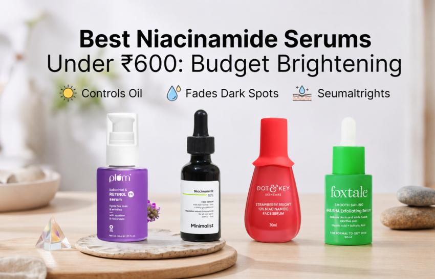 Best Niacinamide Serums Under ₹600: Budget Brightening & Pore-Minimizing