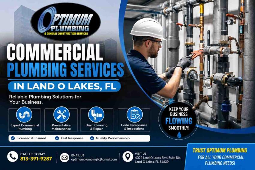 Commercial Plumbing in Land O' Lakes, FL: The Local Guide Business Owners Actually Need