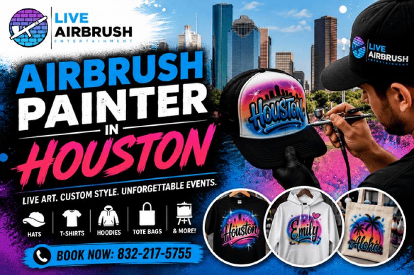 Airbrush Painter in Houston: Transform Events with Live Airbrush Artists