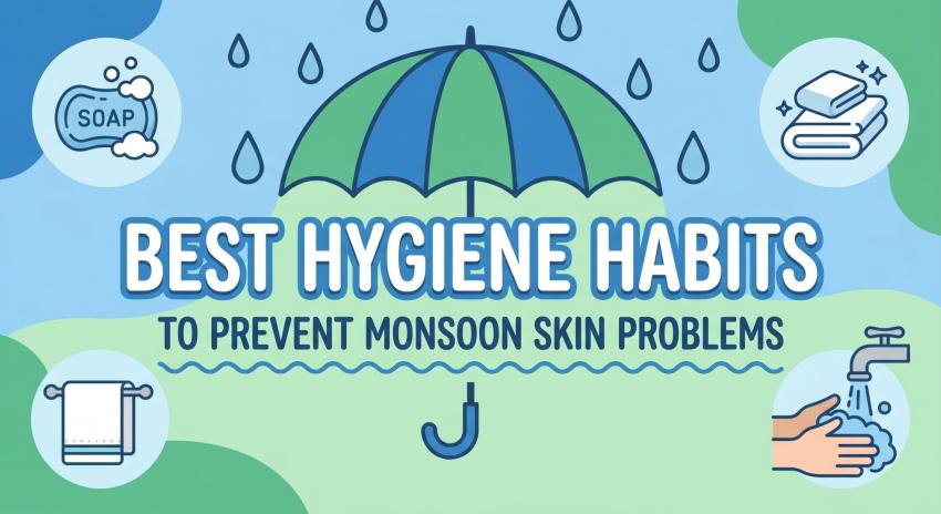 Best Hygiene Habits to Prevent Monsoon Skin Problems.