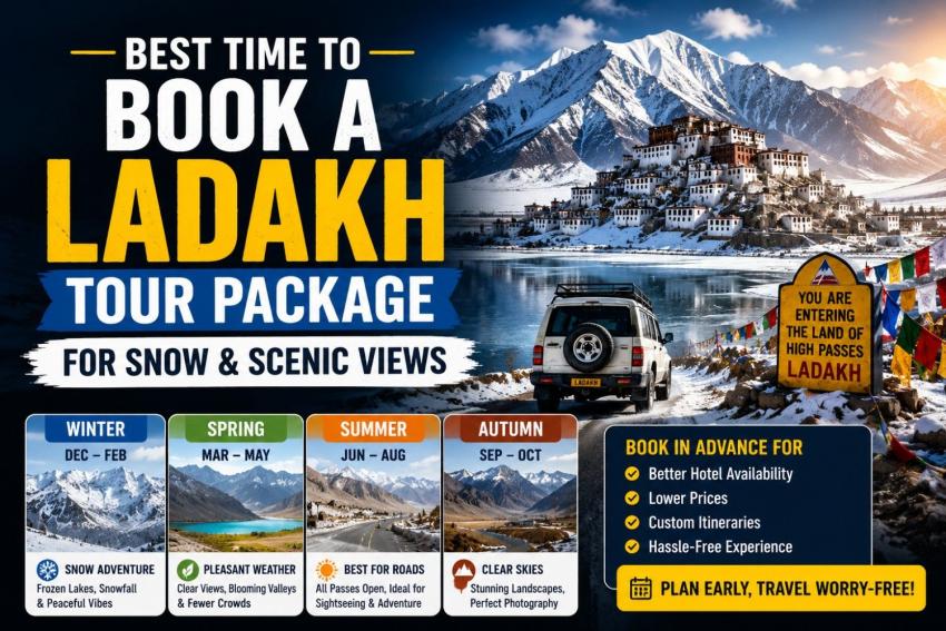 Best Time to Book a Ladakh Tour Package for Snow & Scenic Views