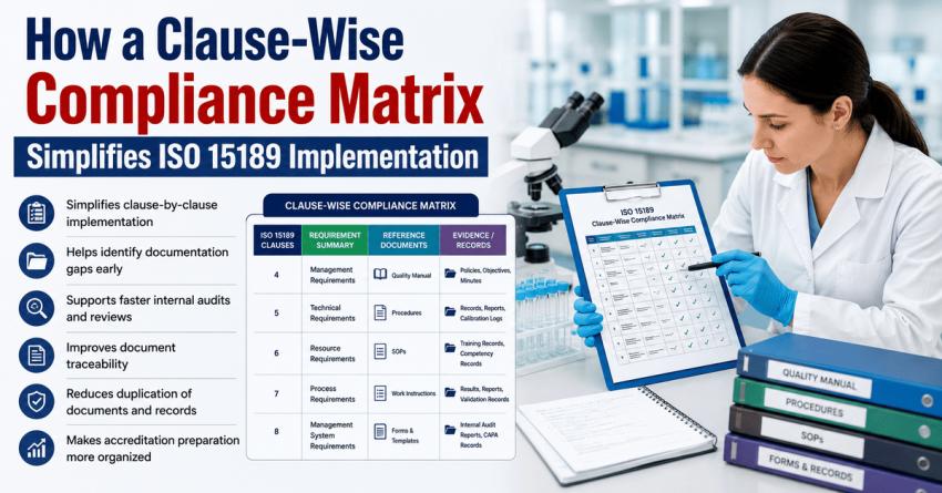 How a Clause-Wise Compliance Matrix Simplifies ISO 15189 Implementation