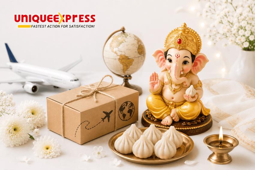 Unique Express Takes Ganesh Puja Essentials from Pune to Germany
