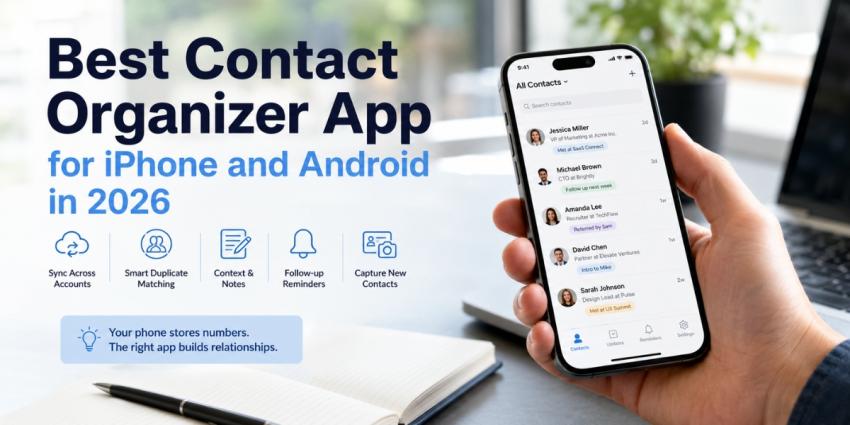 Best Contact Organizer App for iPhone and Android in 2026
