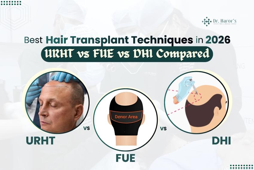 Best Hair Transplant Techniques in 2026: URHT vs FUE vs DHI Compared