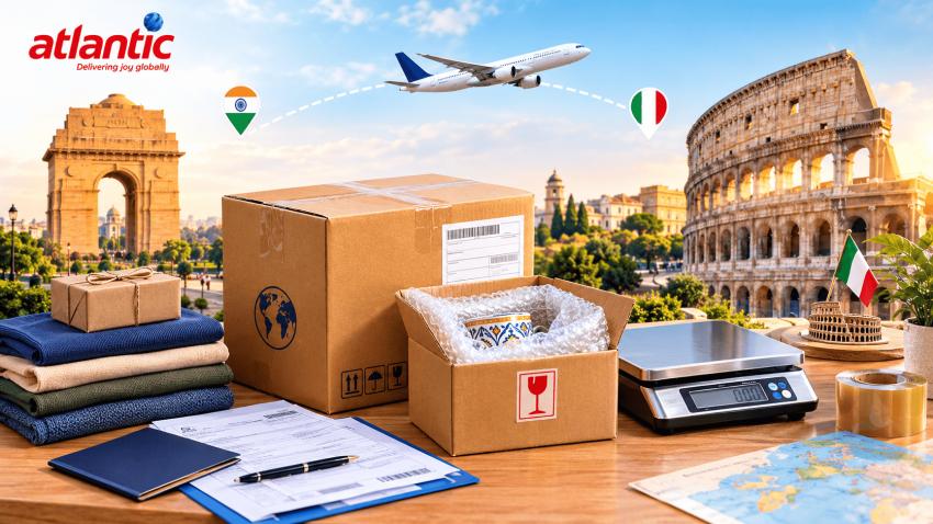 Customs regulations for sending packages from India to Italy
