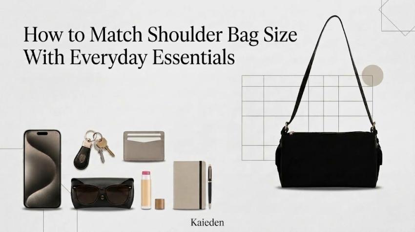 How to Match Shoulder Bag Size With Everyday Essentials