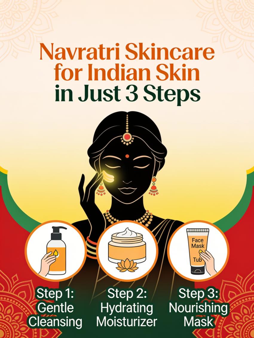 Navratri Skincare for Indian Skin in Just 3 Steps